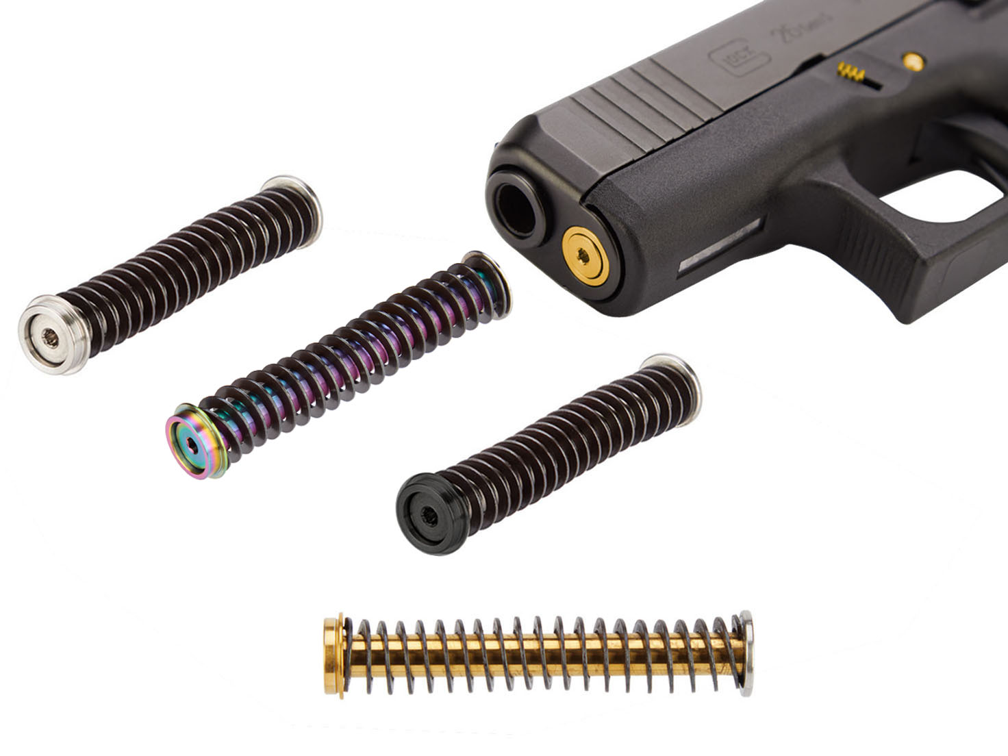 NDZ Glock 26 27 33 39 Gen 1-5 Guide Rod Assembly Stainless Steel